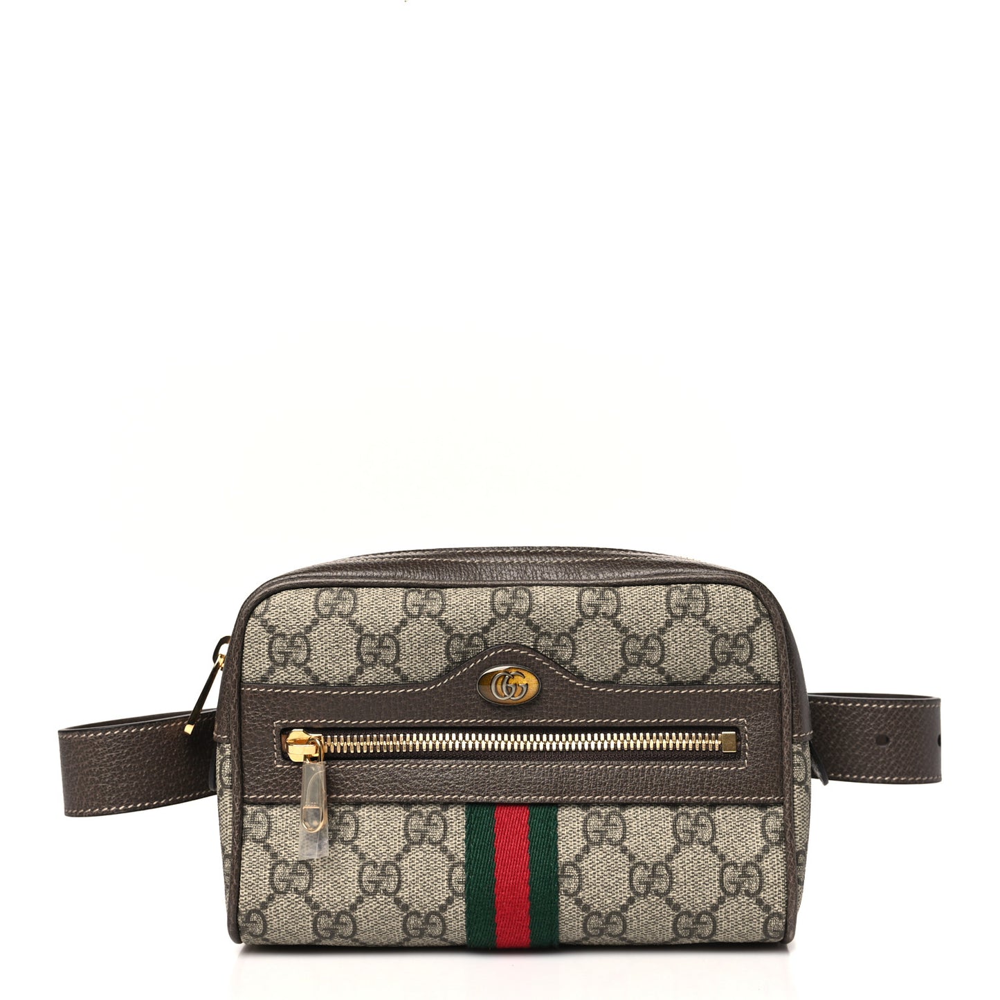 GG Supreme Monogram Small Ophidia Belt Bag 65 26 Dark Brown