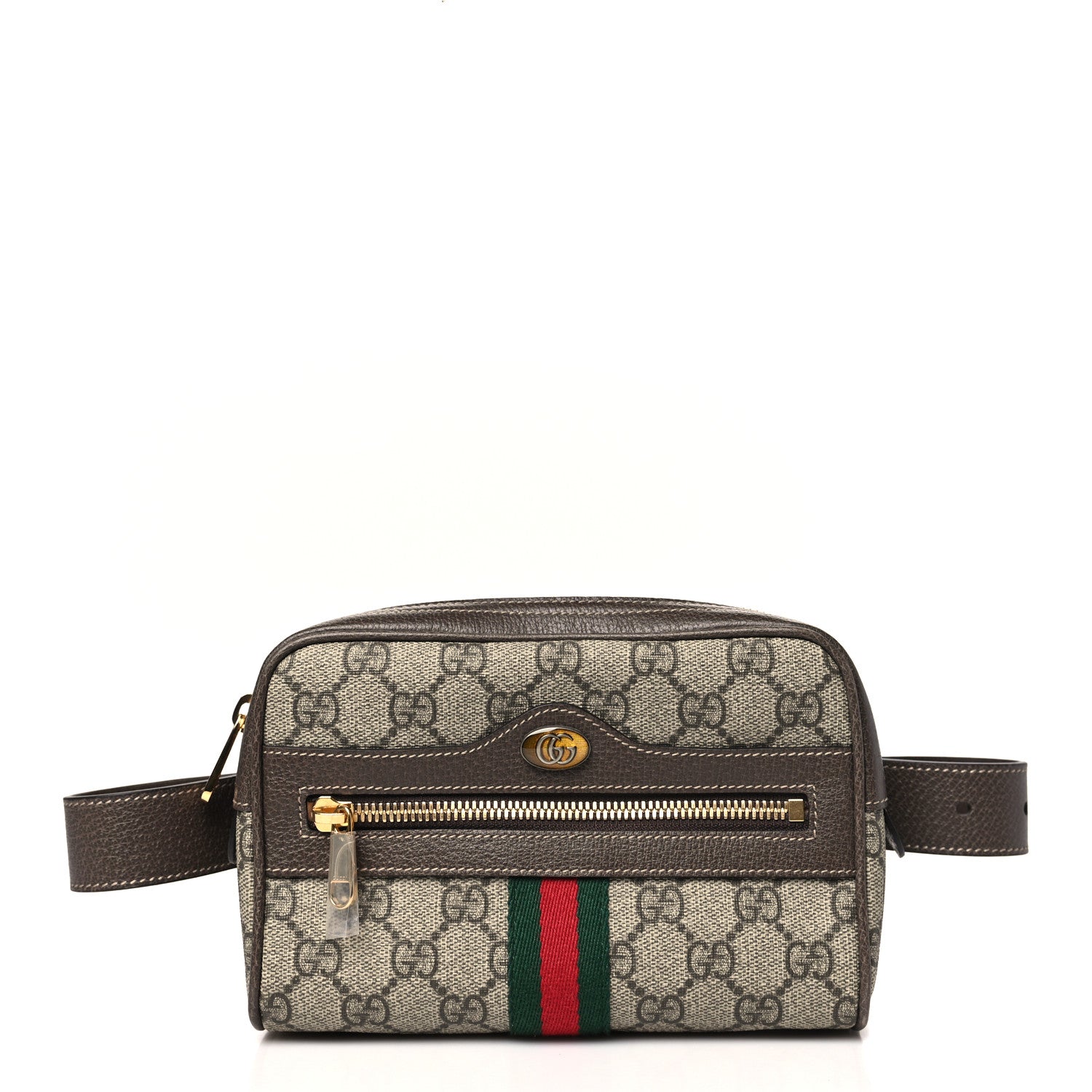 Gucci GG Supreme Monogram Small Ophidia Belt Bag 65 26 Dark Brown 1 of 10