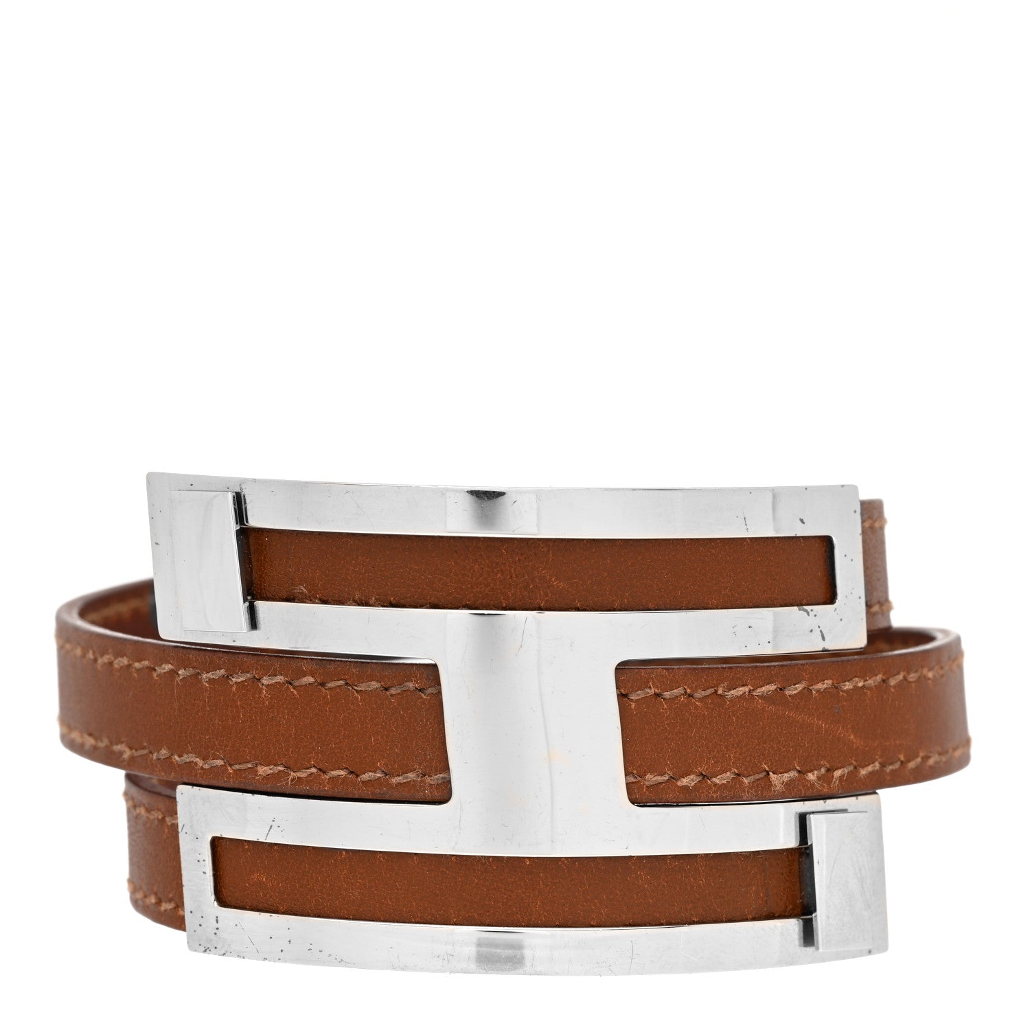 Hermes Box Drag Double Tour Bracelet Gold 1 of 4