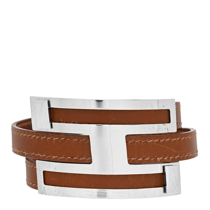 Hermes Box Drag Double Tour Bracelet Gold 1 of 4