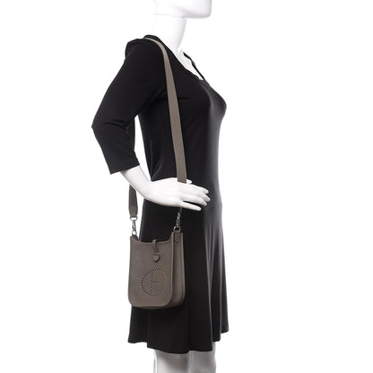 Hermes Taurillon Clemence Evelyne TPM Etain 2 of 12