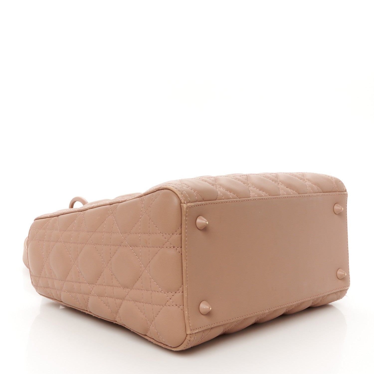 Christian Dior Ultra Matte Calfskin Cannage Medium Lady Dior Beige 4 of 16