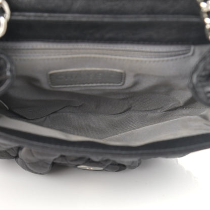 Chanel Washed Lambskin Quilted Mini Chain Around Messenger Black 5 of 10
