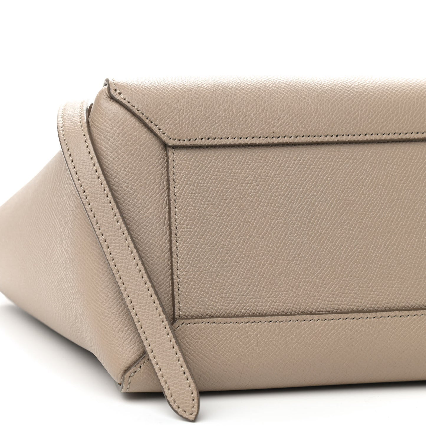 Grained Calfskin Micro Belt Bag Light Taupe