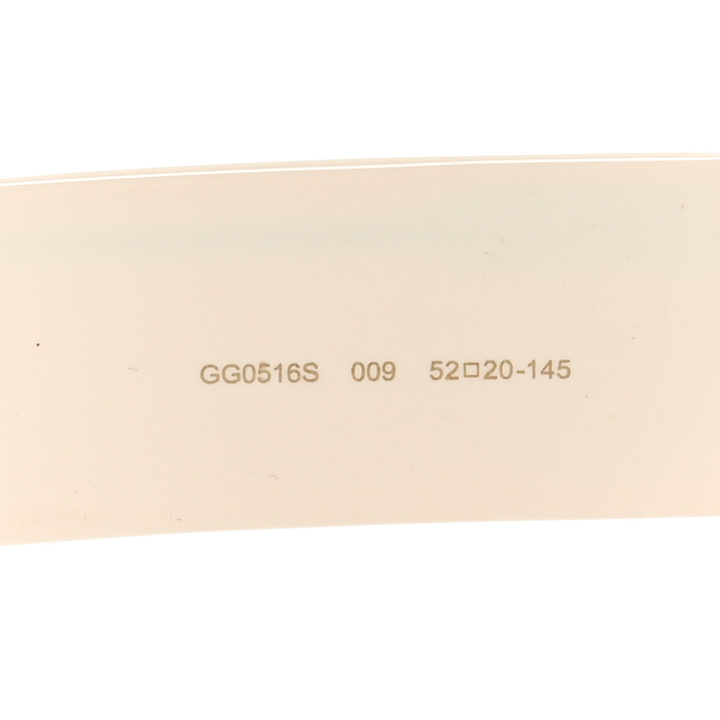 Acetate Rectangular Crystal Sunglasses GG0516S White