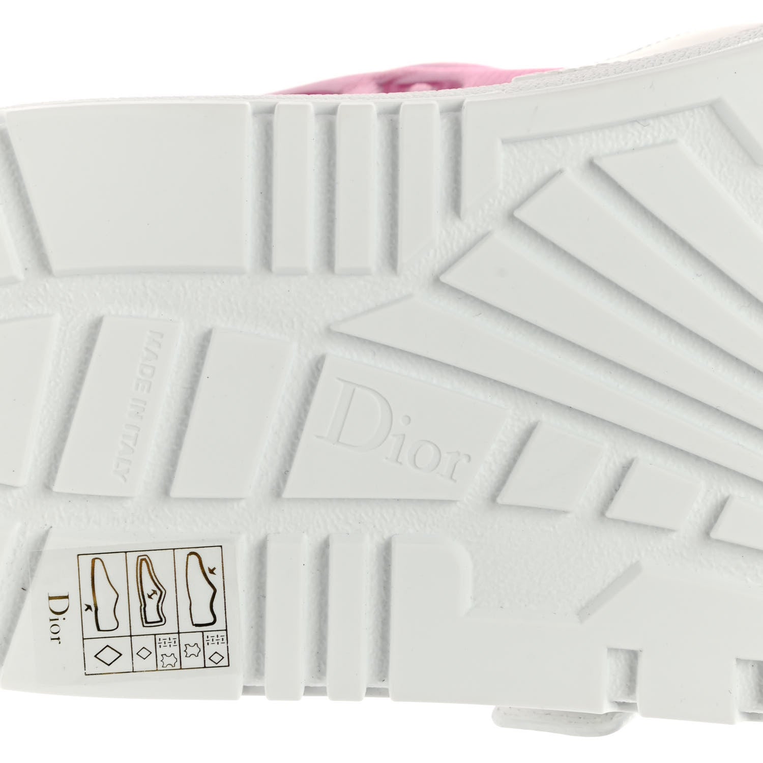 Christian Dior Reflective Fabric Shaded Dior-ID Platform Sneakers 39 Raspberry 6 of 9