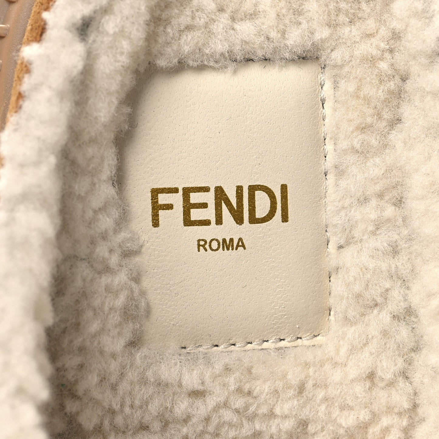 Suede Shearling Clogs 36.5 Caramello Latte