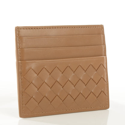 Bottega Veneta Nappa Intrecciato Card Case Camel 3 of 8