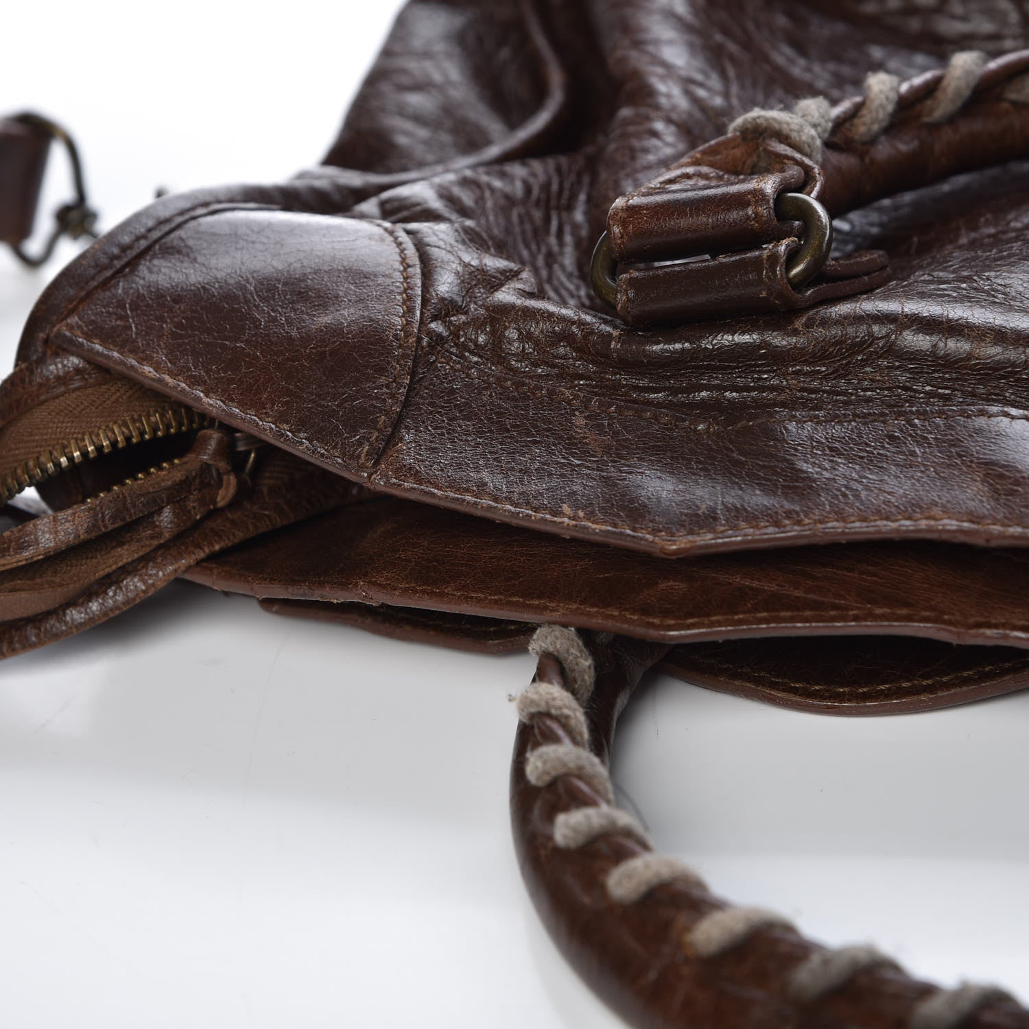 Balenciaga Agneau Classic Hardware City Olive Brown 8 of 19