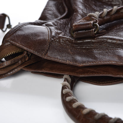Balenciaga Agneau Classic Hardware City Olive Brown 8 of 19