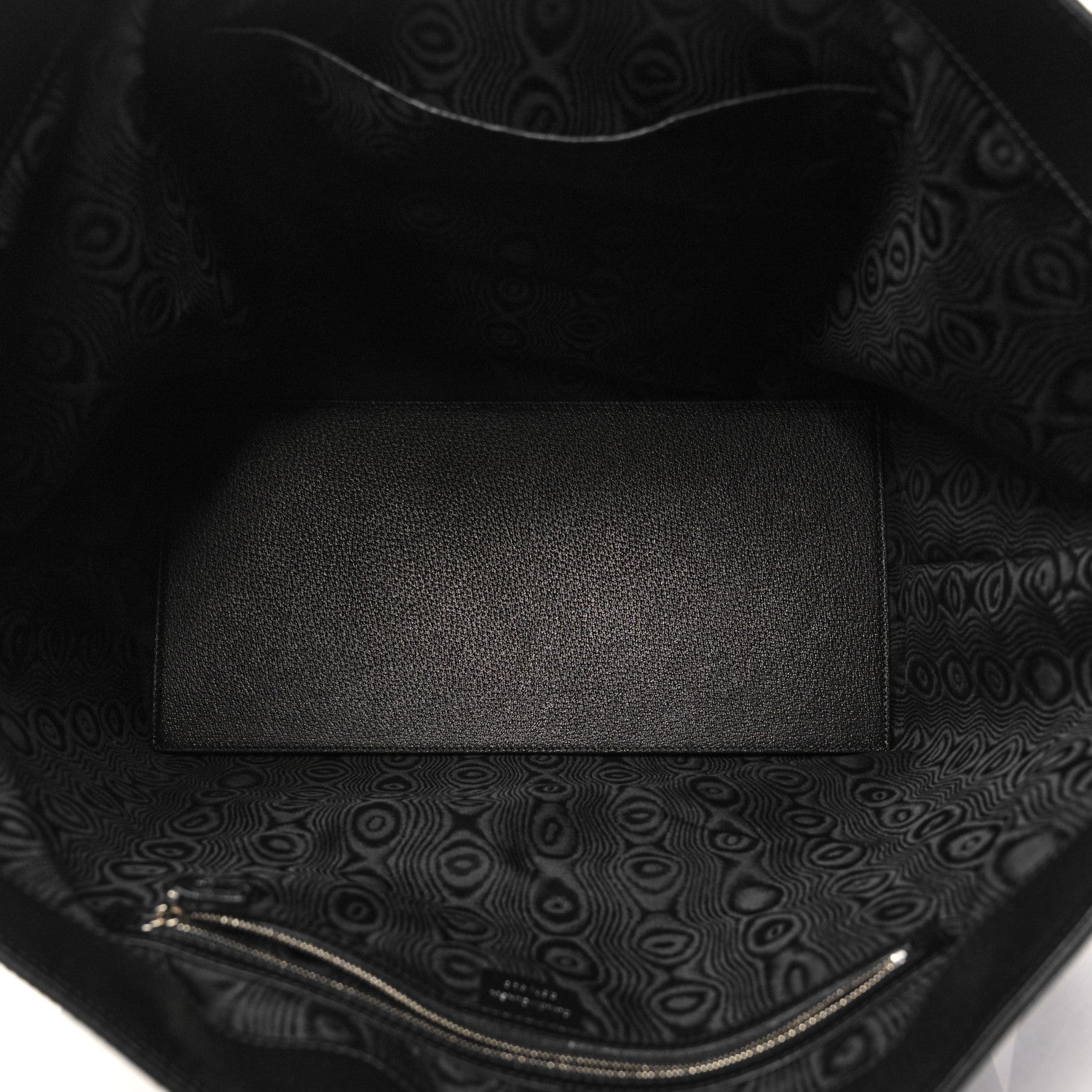 Gucci X BALENCIAGA BB Monogram Web Graffiti Large Ophidia Shopping Tote Black 5 of 12