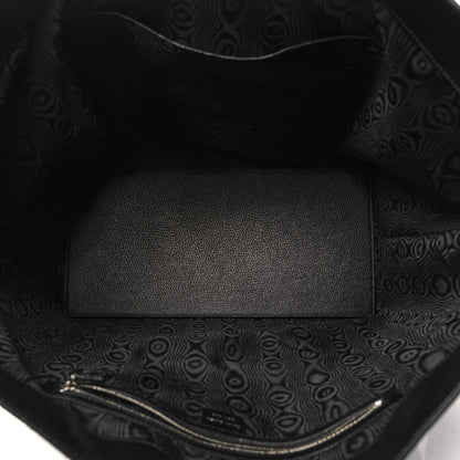 Gucci X BALENCIAGA BB Monogram Web Graffiti Large Ophidia Shopping Tote Black 5 of 12