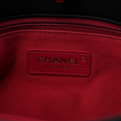 Chanel Calfskin Stitched Medium Shopping Tote Black 6 of 12