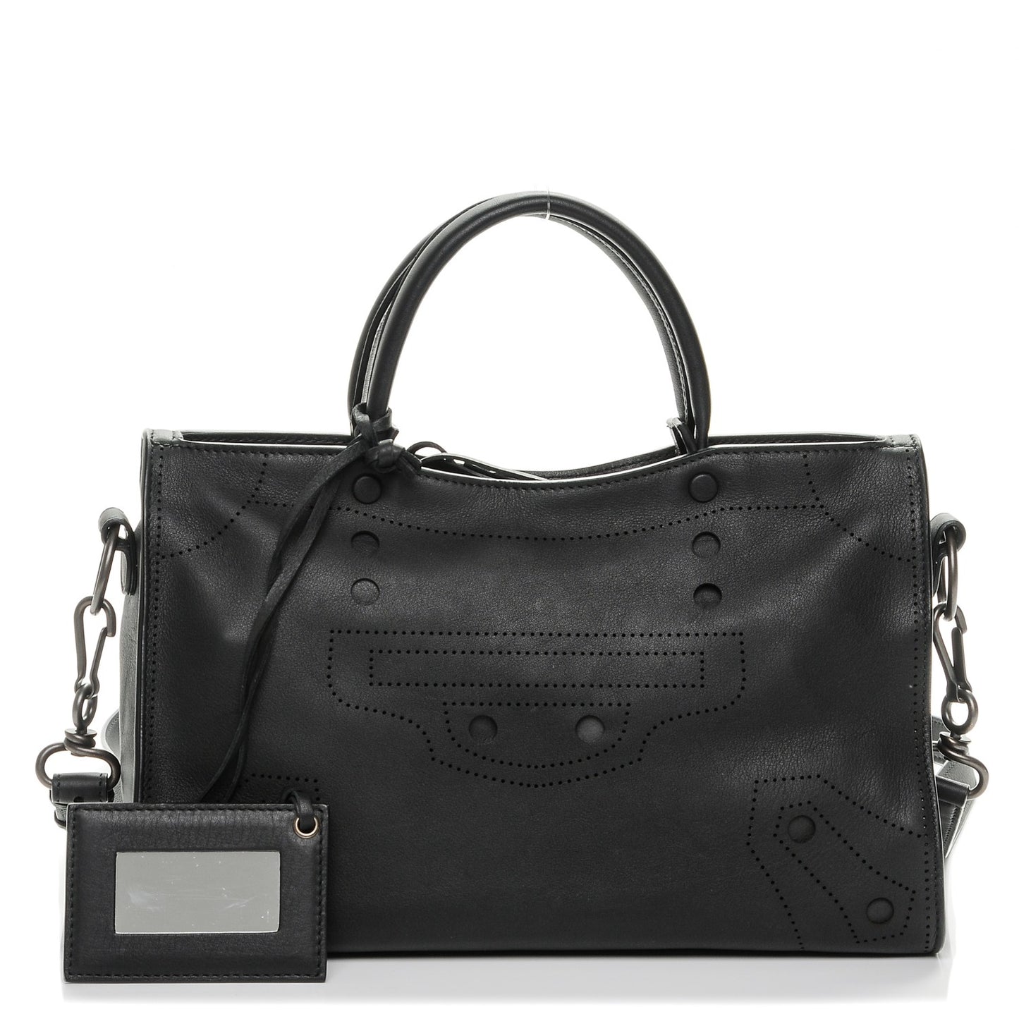 Veau Soyeux Perforated Blackout Hardware S City Black