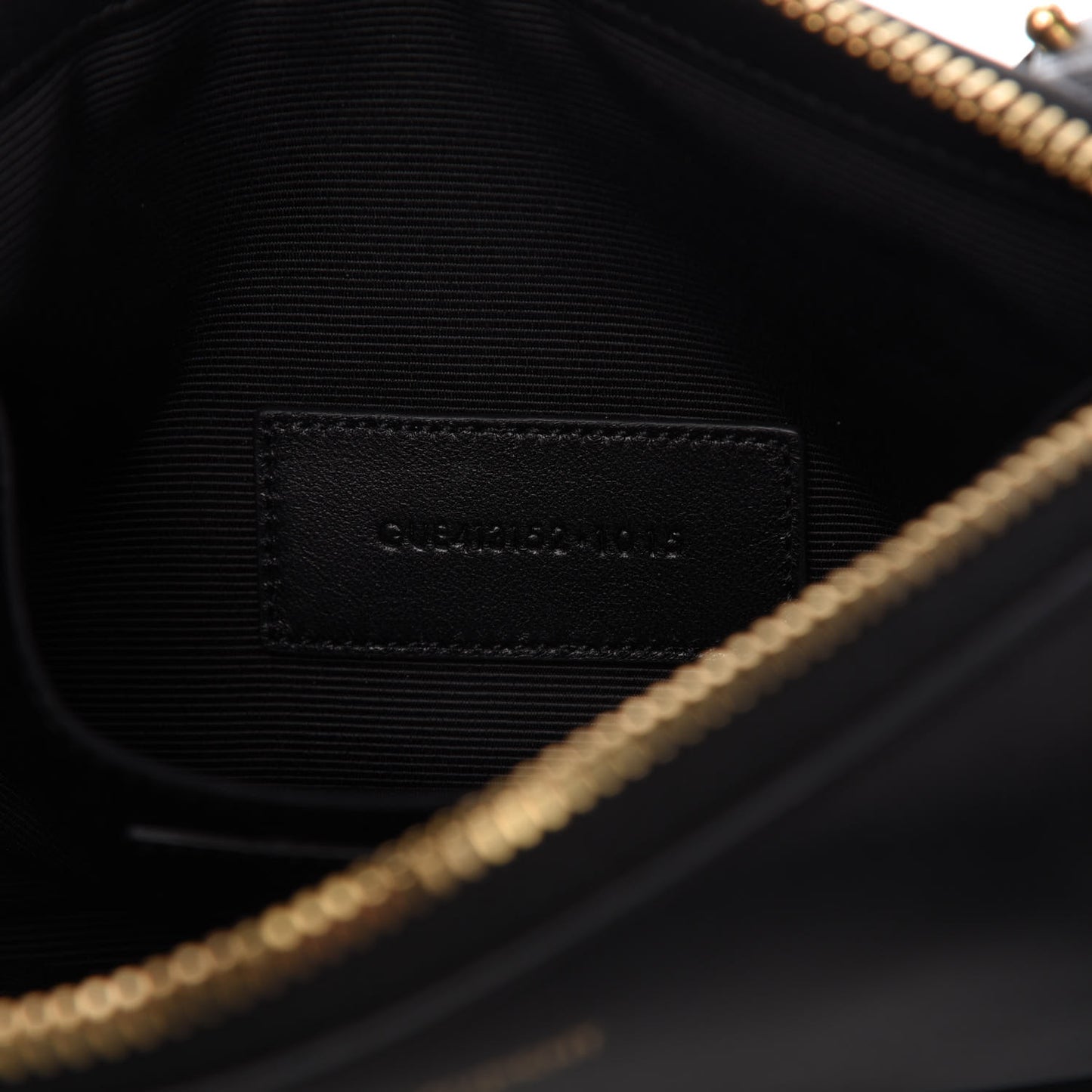 Calfskin Monogram Phone Pouch Crossbody Bag Black