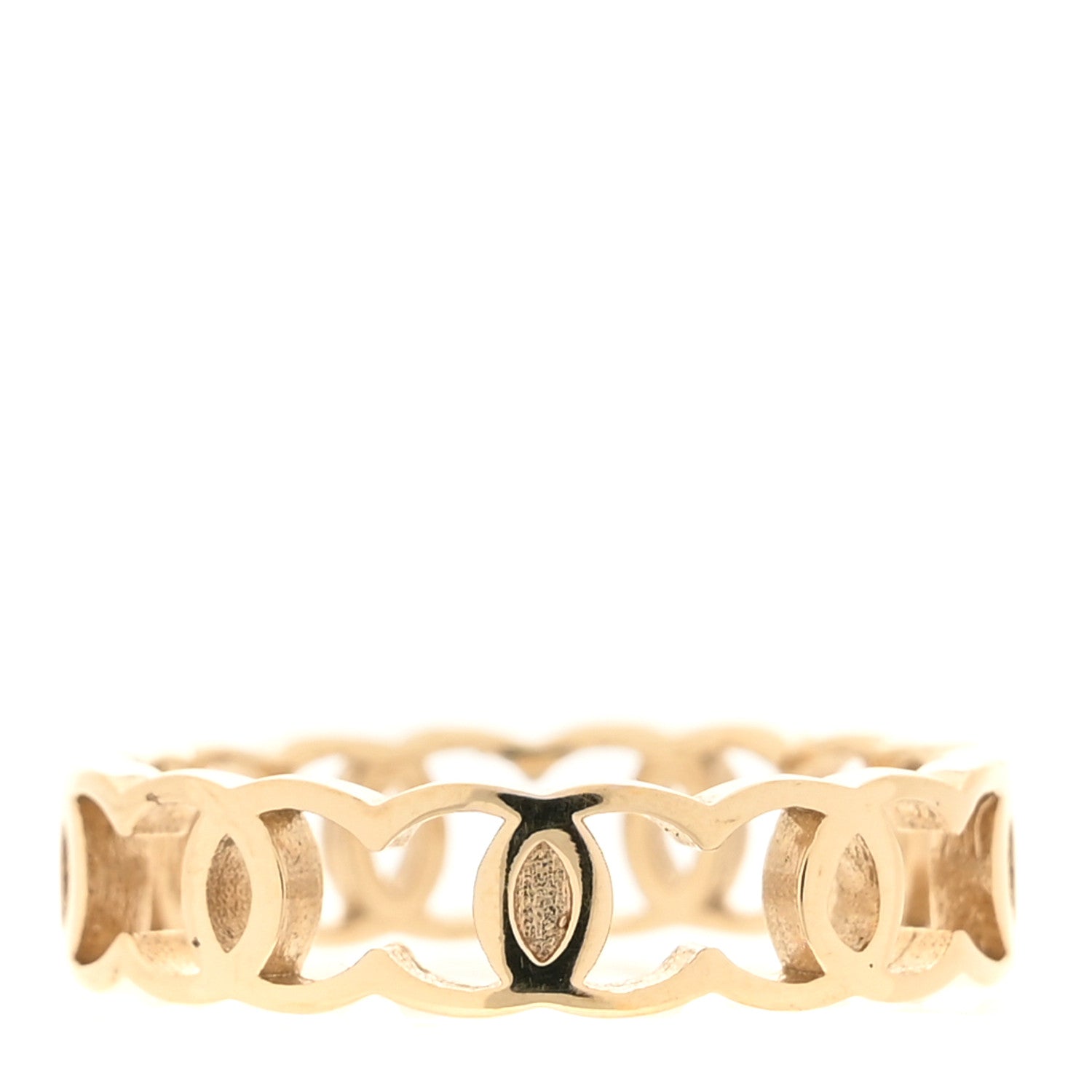 Chanel Metal CC Ring 52 6 Gold 3 of 5