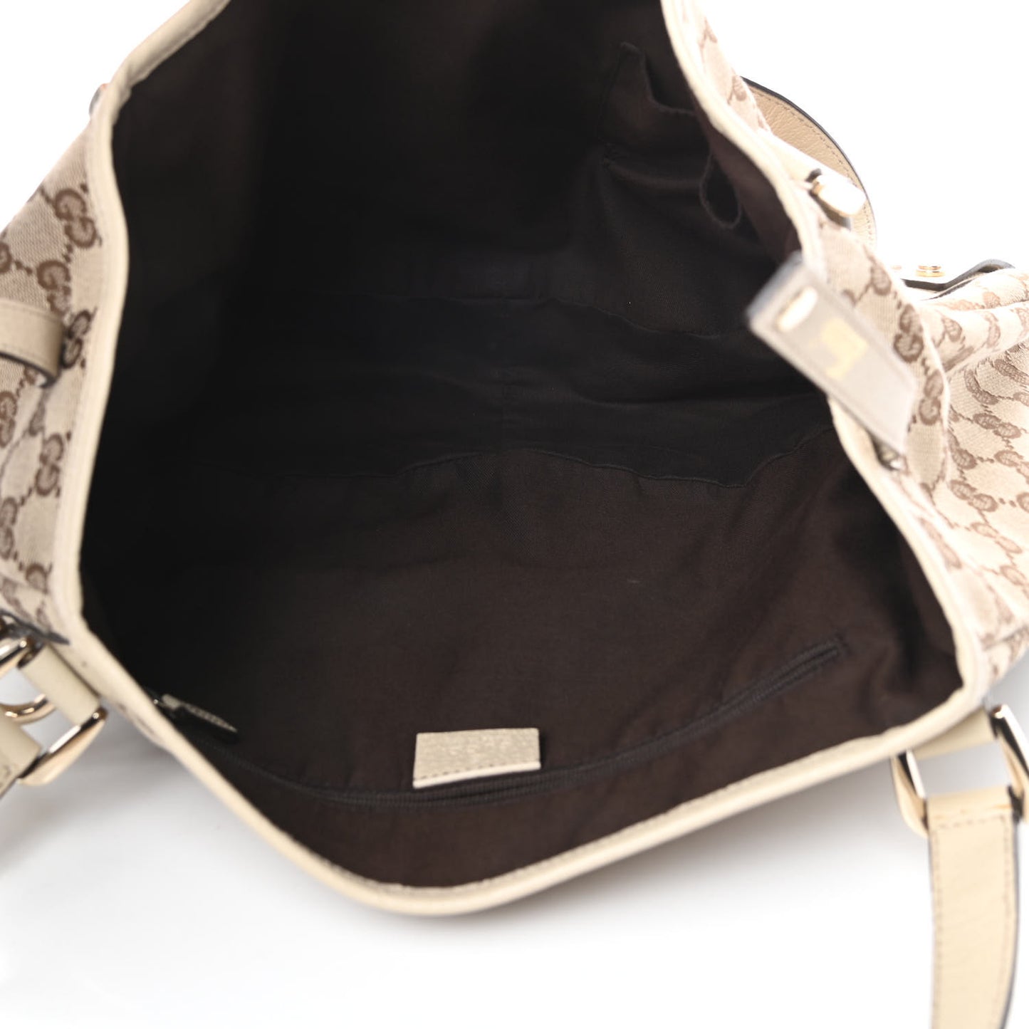 Monogram Medium Abbey Shoulder Bag Off White