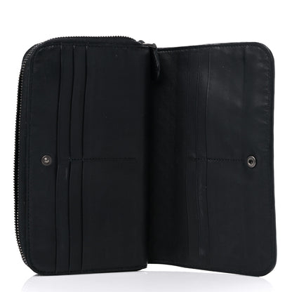 Bottega Veneta Nappa Intrecciato Zip Around Wallet Black 5 of 19