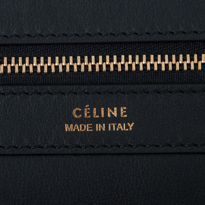 Celine Textile Striped Small Horizontal Cabas Phantom Navy Blue 6 of 7