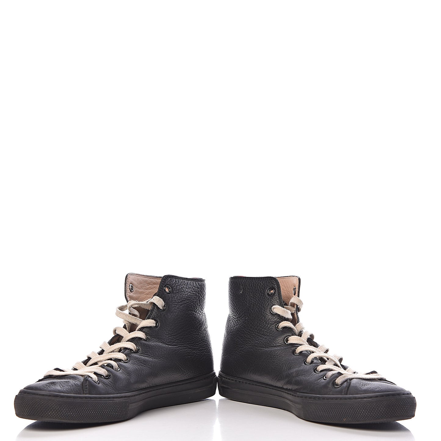 Calfskin UFO Embroidered Mens Sneakers 7 Black