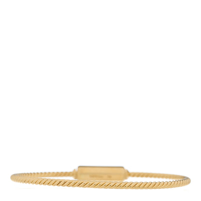 David Yurman 18K Yellow Gold Diamond Lexington Barrel Bracelet 2 of 3