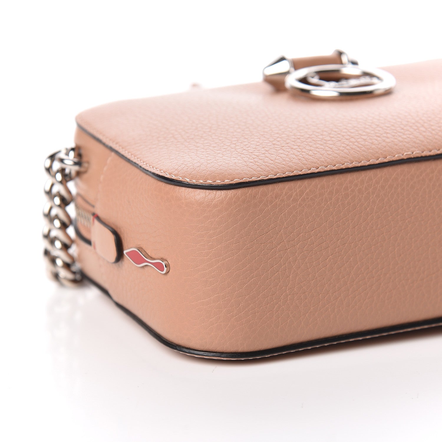 Christian Louboutin Calfskin Mini Rubylou Crossbody Nude 5 of 12