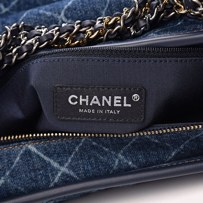 Chanel Denim Calfskin Large Gabrielle Hobo Blue 7 of 12