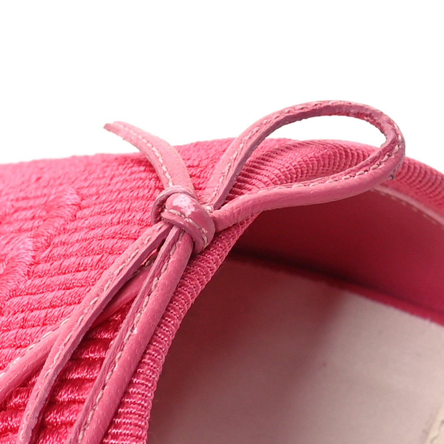 Chanel Fabric Embroidered CC Bow Mules 36 Dark Pink 9 of 10