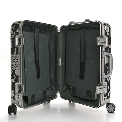 Rimowa X RTFKT Polycarbonate Printed Original Twist Cabin Silver Black 4 of 13