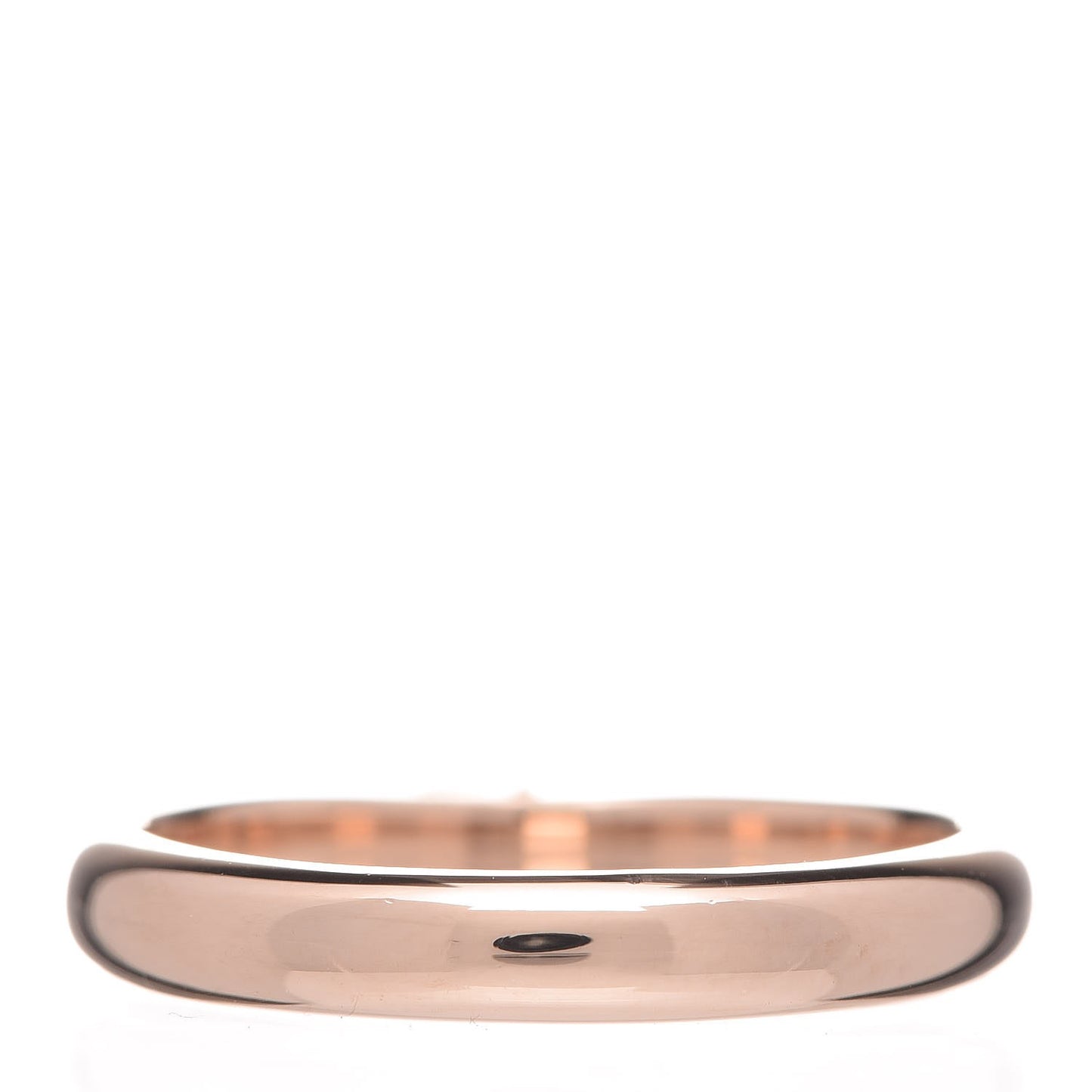 18K Rose Gold Heart Lock Charm Ring 50 5.25