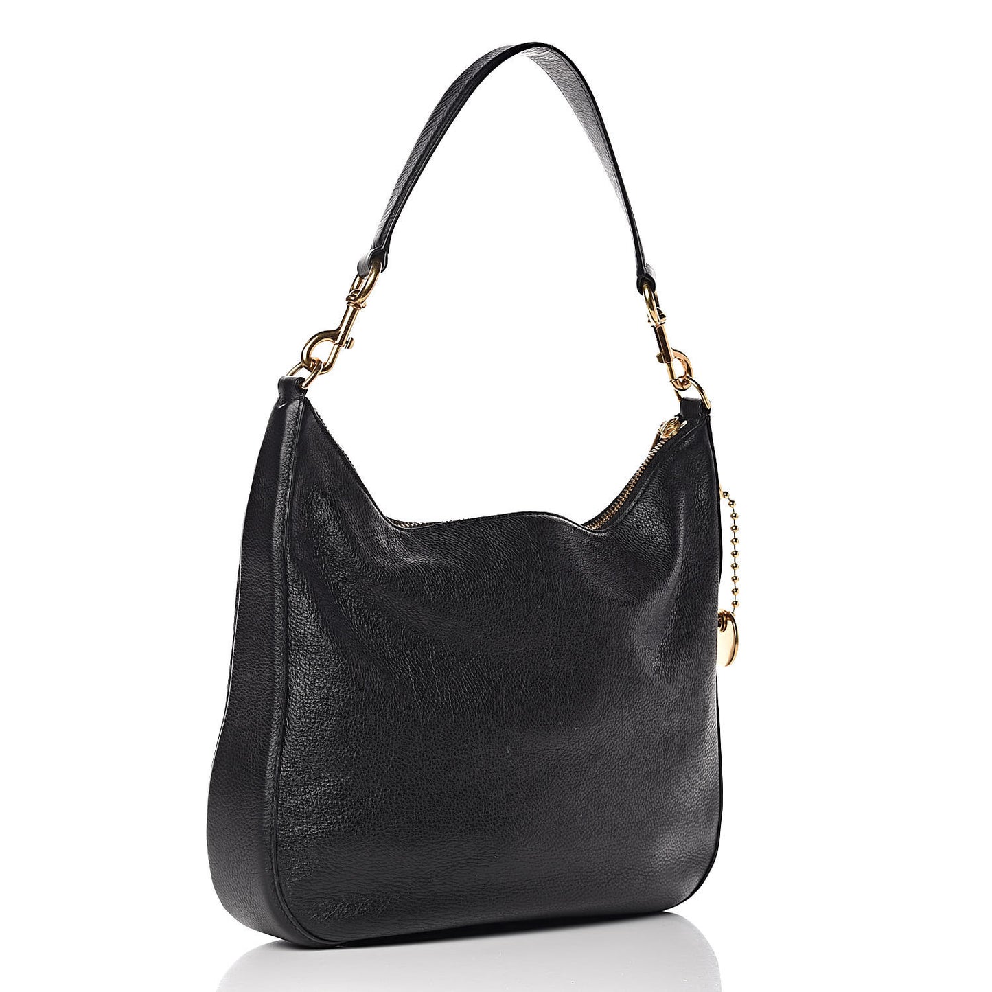 Pebbled Calfskin Hobo Black