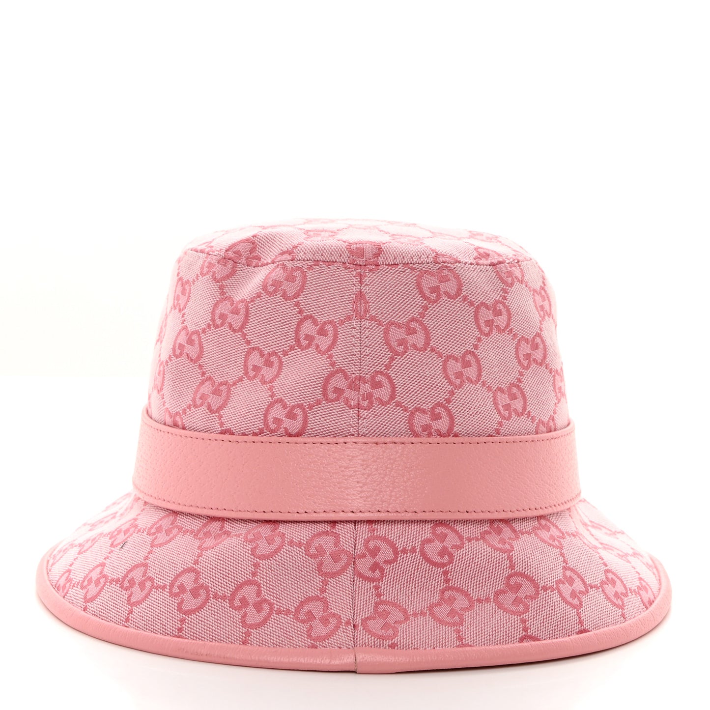 Monogram Textured Dollar Calfskin GG Jago Bucket Hat S Soft Cotton Candy Dark Cotton Candy