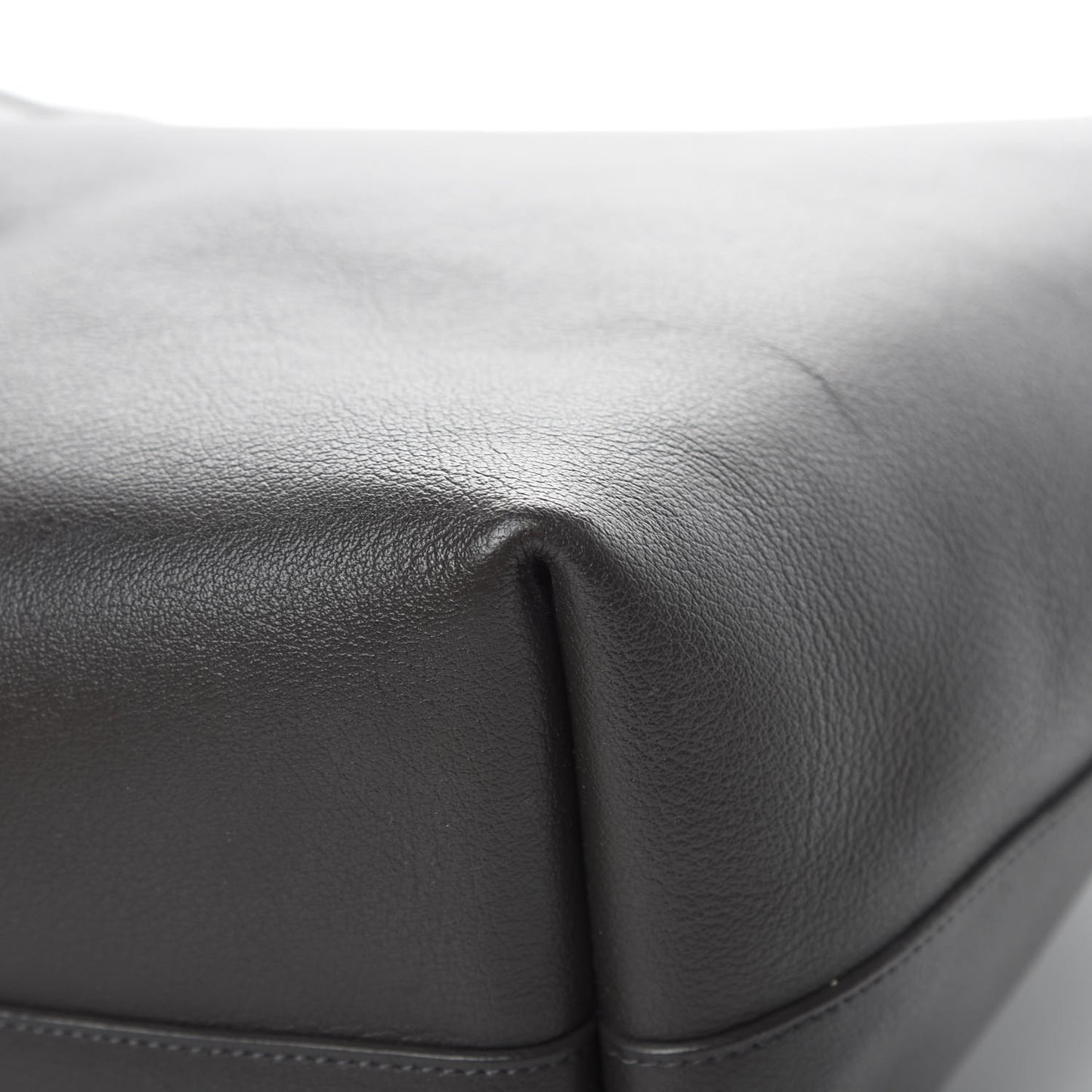 Calfskin Large Shopping Tote Coal