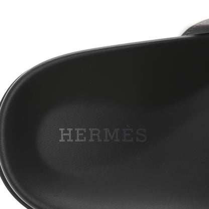 Hermes Calfskin Womens Chypre Sandals 35.5 White 8 of 10