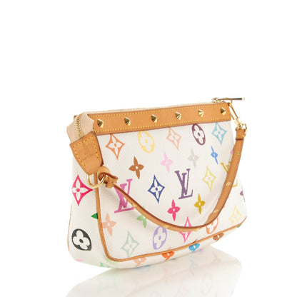 Louis Vuitton Monogram Multicolor Pochette Accessories White 3 of 8