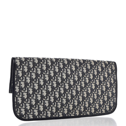 Christian Dior Oblique Fold Over Clutch Blue 4 of 8