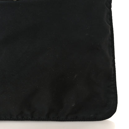 Prada Nylon Vela Flat Messenger Bag Black 11 of 11