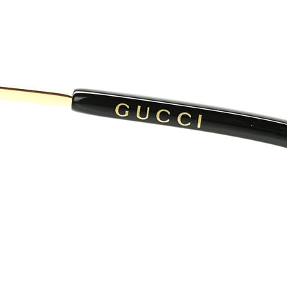 Gucci Metal Aviator Sunglasses GG0672S Black Gold 6 of 7