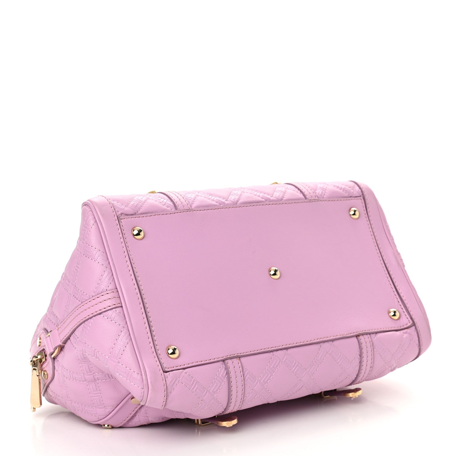 Versace Nappa Quilted Icon Bowler Pink 3 of 8