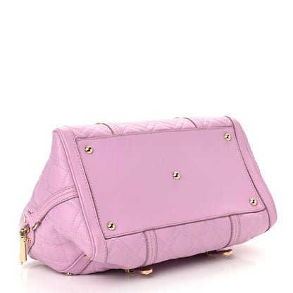 Versace Nappa Quilted Icon Bowler Pink 3 of 8