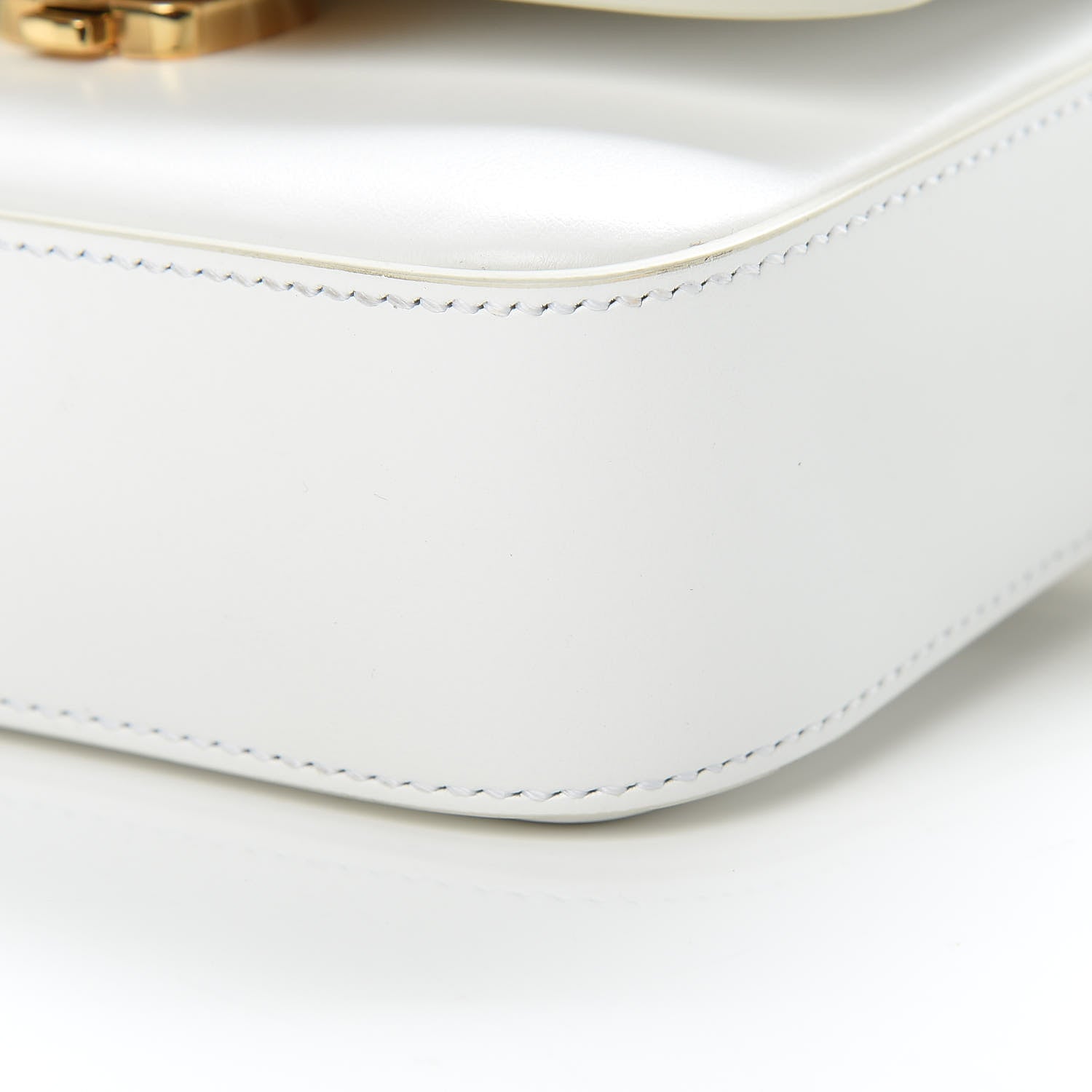 Chloe Shiny Calfskin Suede Mini C Double Carry Brilliant White 10 of 14