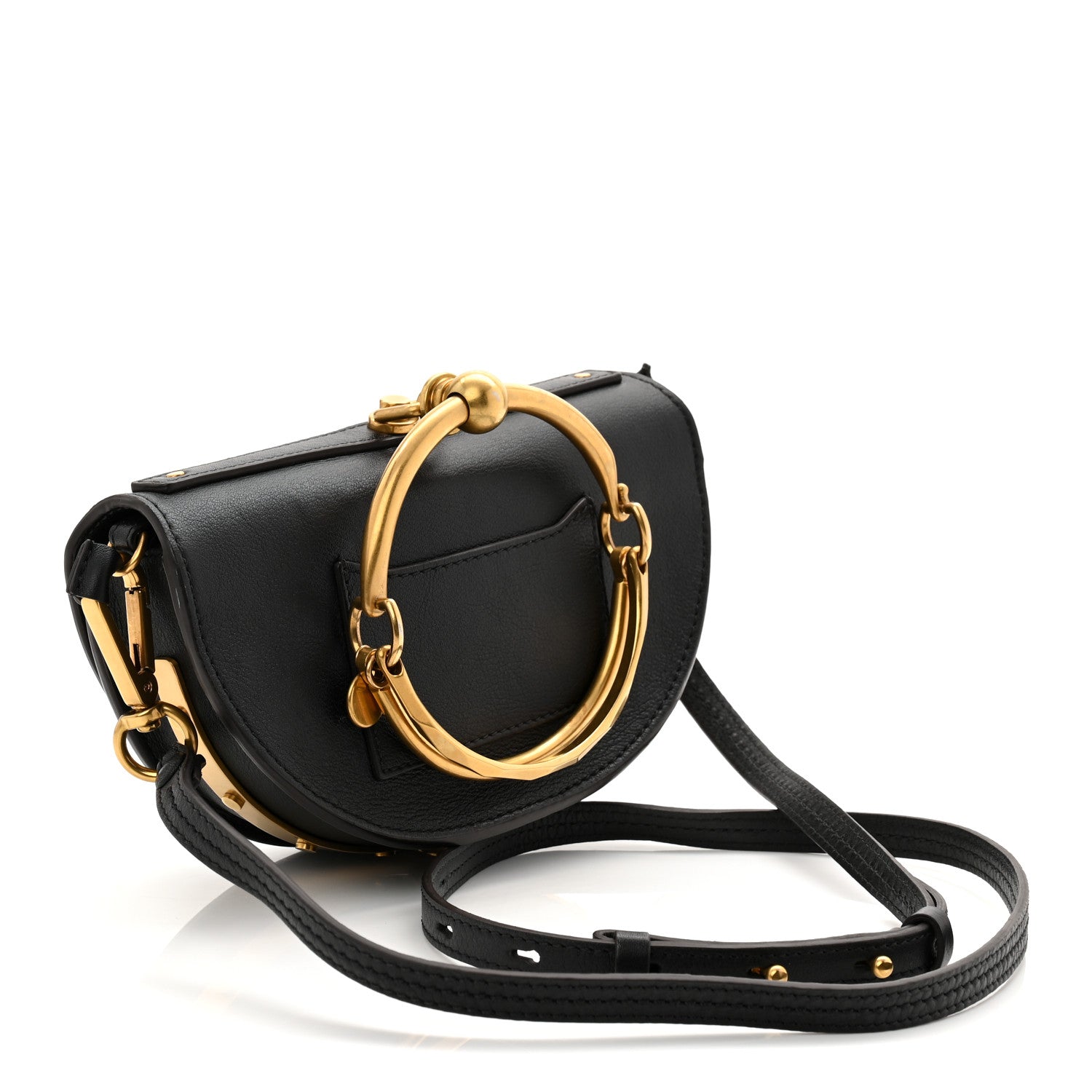 Chloe Calfskin Small Nile Bracelet Minaudiere Bag Black 3 of 12