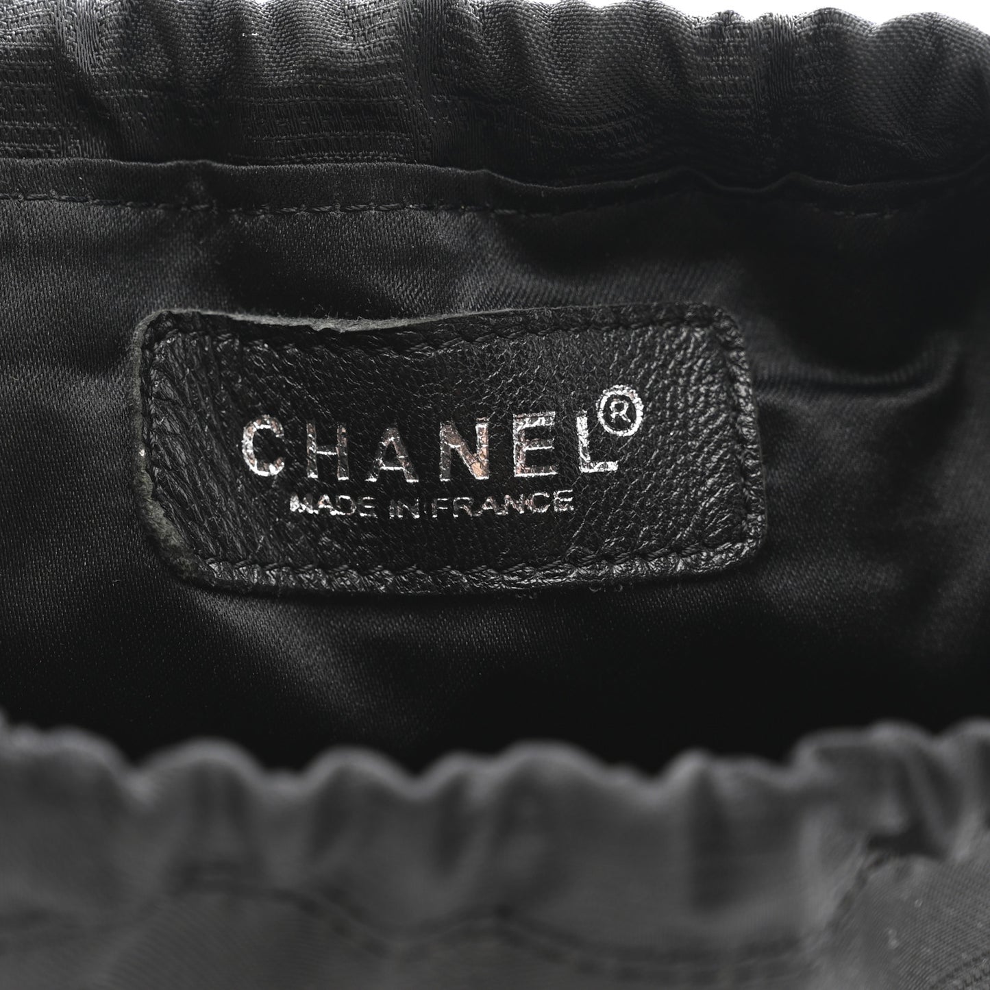 Nylon Travel Drawstring Bag Black