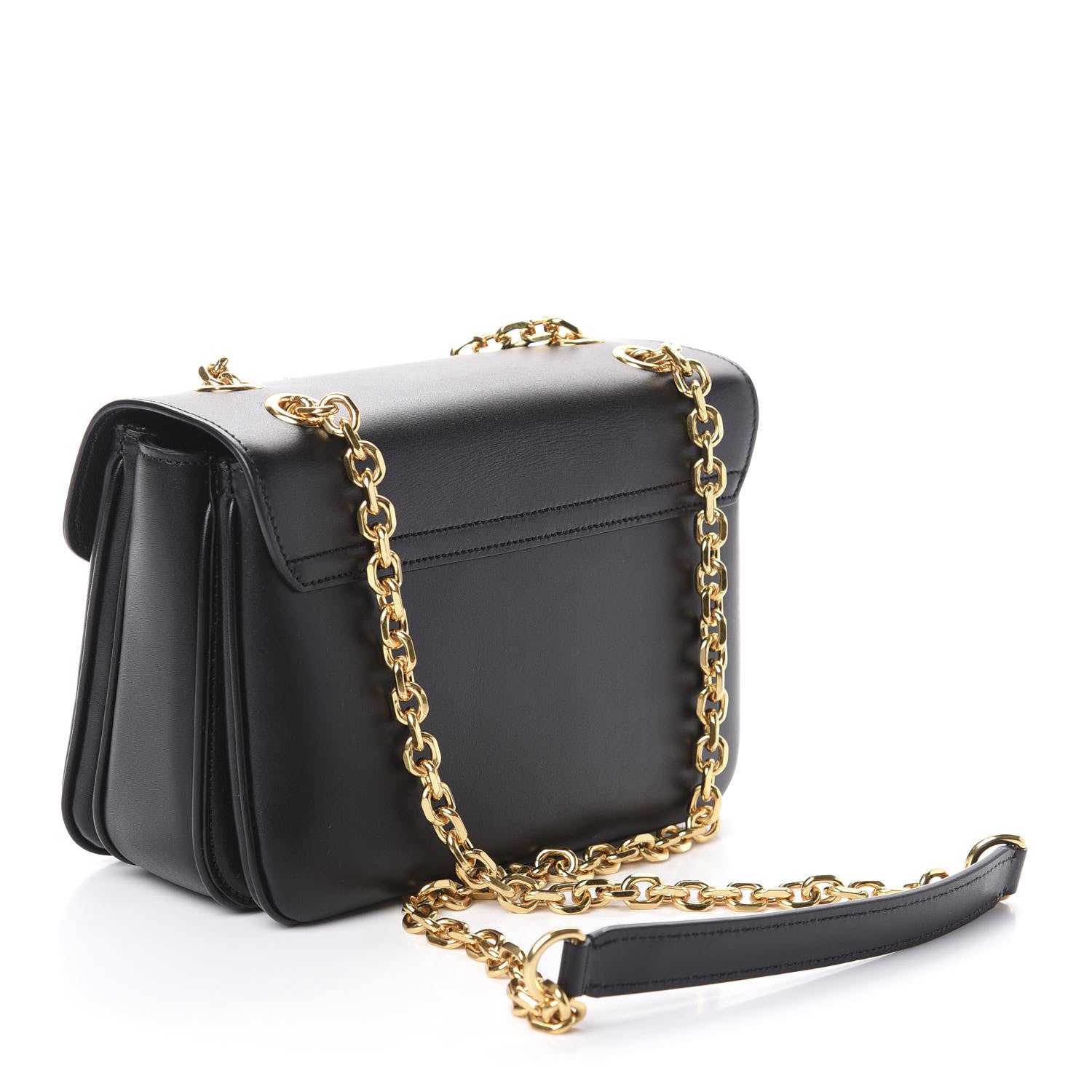 Celine Shiny Calfskin Medium C Bag Black 3 of 9