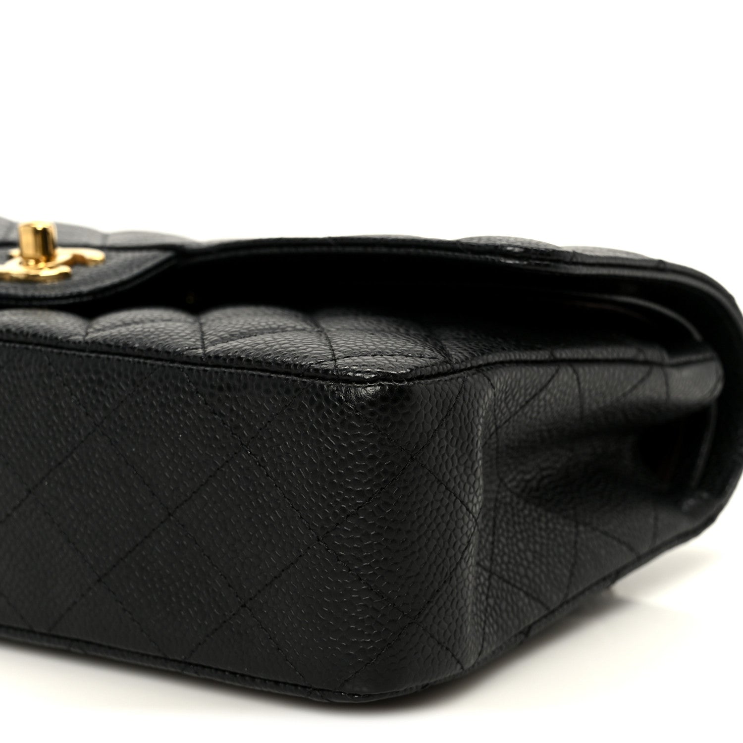 Chanel Caviar Quilted Medium Double Flap Black 11 of 12