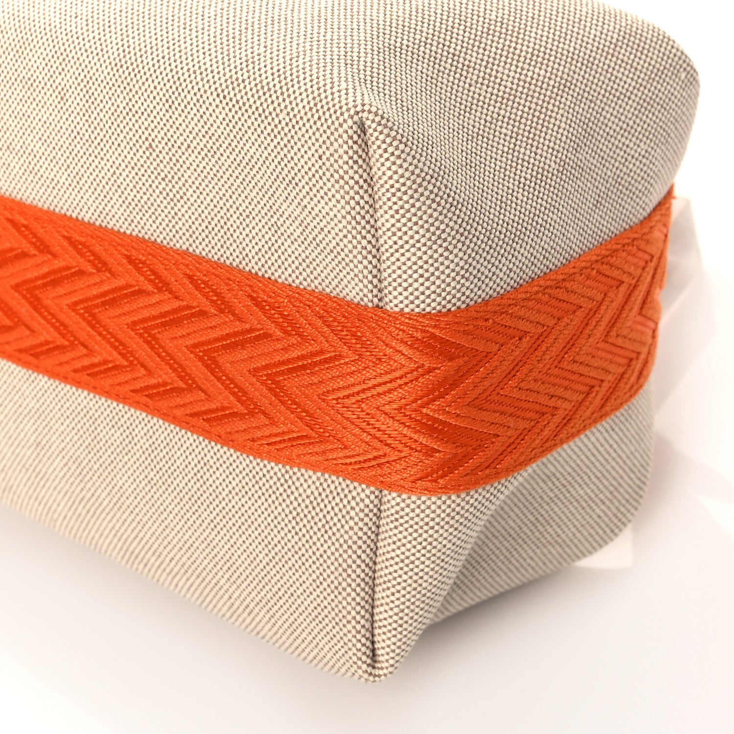 Hermes Canvas Small Bride-A-Brac Pouch Natural Orange 9 of 9