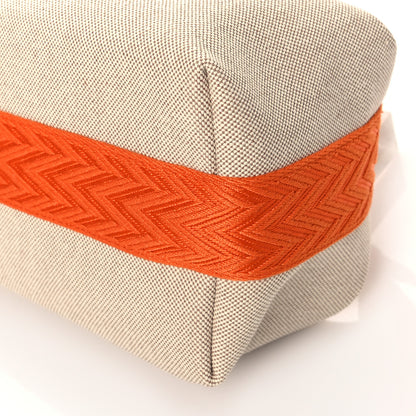 Hermes Canvas Small Bride-A-Brac Pouch Natural Orange 9 of 9