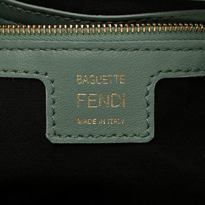 Fendi Nappa FF 1974 Embossed Baguette Menta 6 of 10