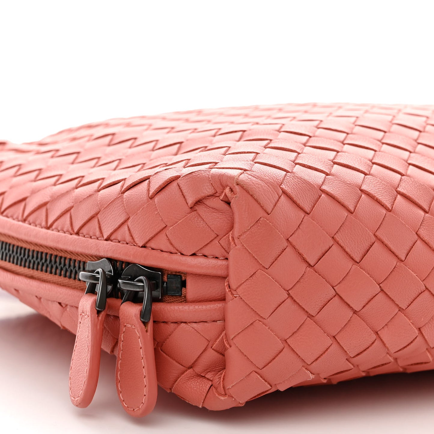 Nappa Intrecciato Large Nodini Crossbody Messenger Quarzo