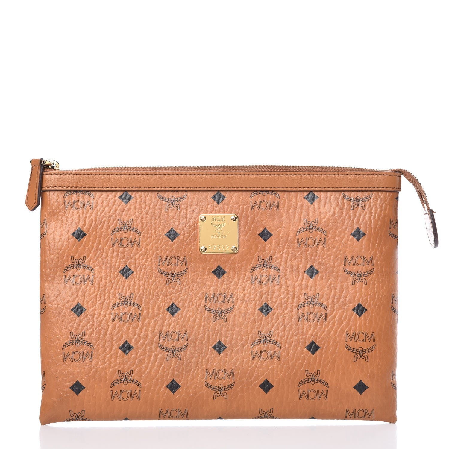 MCM Visetos Mini Pouch Cognac 1 of 17